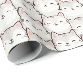 Papel de Regalo de Gato Sonriente Juguetón – Adora