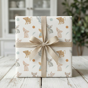 Papel de regalo de gato Sphinx lindo para regalos