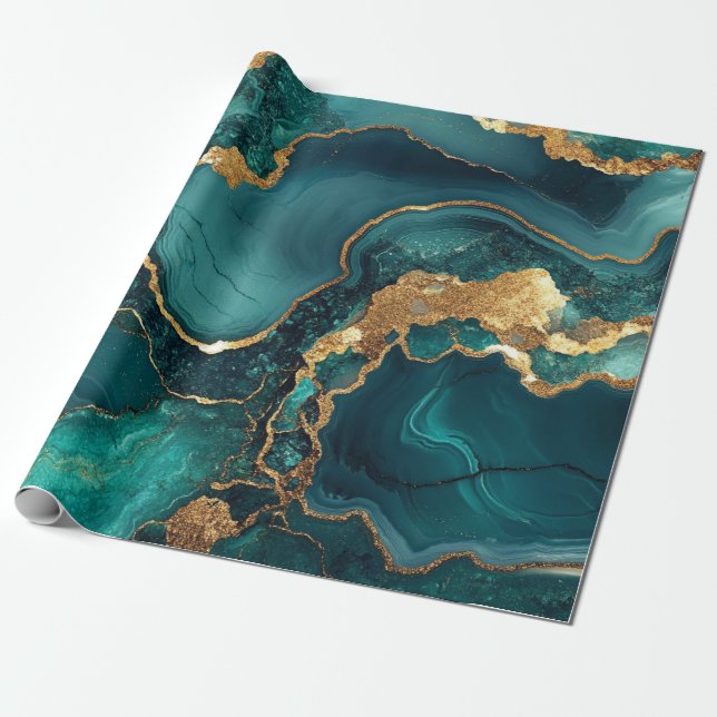 Papel de regalo de geoda (Desenrollado)