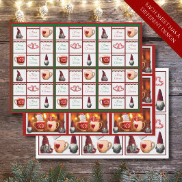 Papel de Regalo de Gnomo de Navidad Caprichoso Jue
