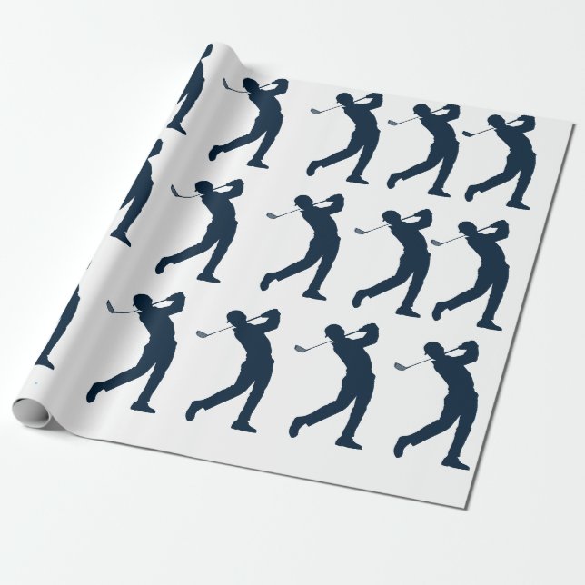 Papel de Regalo de Golf para Hombre (Desenrollado)