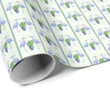 Papel de regalo de grulla con chinoiserie