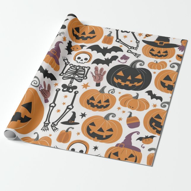 Papel de regalo de Halloween (Desenrollado)