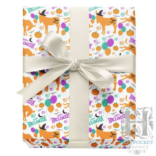Papel de Regalo de Halloween de Burro