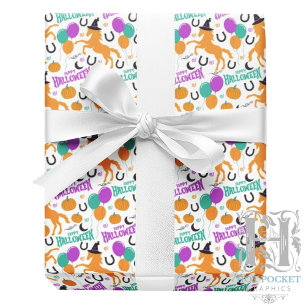 Papel de Regalo de Halloween de Caballo