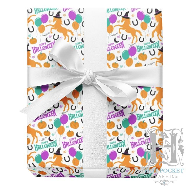 Papel de Regalo de Halloween de Caballo (Subido por el creador)