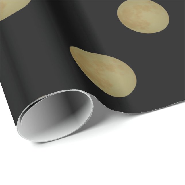 Papel de regalo de Halloween de Luna Llena (Esquina del rollo)