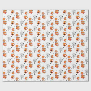 Papel de regalo de Halloween de Murciélago Bebé Du
