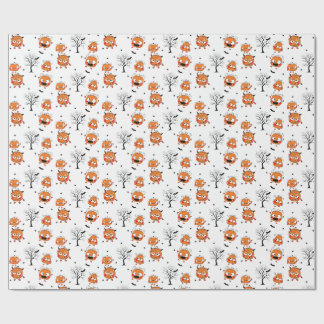 Papel de regalo de Halloween de Murciélago Bebé Du