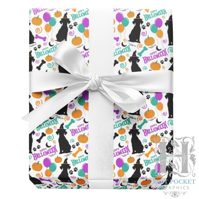 Papel de Regalo de Halloween de Perro (Subido por el creador)