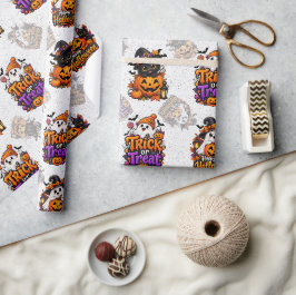 Papel de regalo de Halloween lindo
