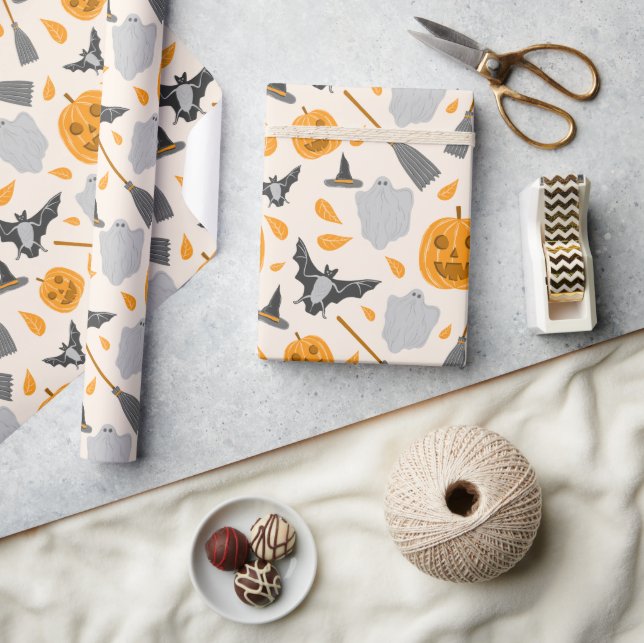 Papel de regalo de Halloween lindo (Artesanía)