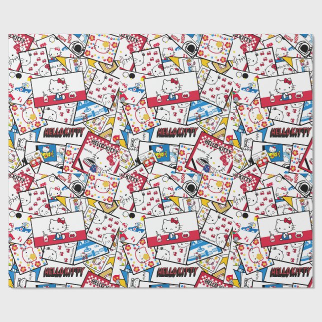 Papel de regalo de Hello Kitty (Superficie plana)