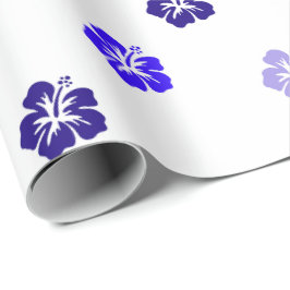 Papel de regalo de Hibisco Azul