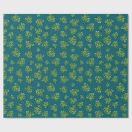 Papel de regalo de hoja de Monstera 76 cm x 1,8 m