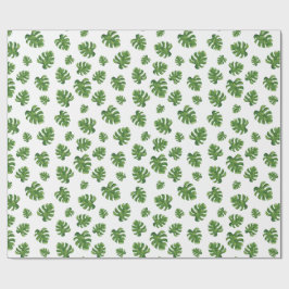 Papel de regalo de hoja de Monstera 76 cm x 1.8 m