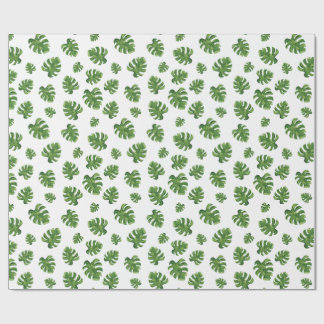 Papel de regalo de hoja de Monstera 76 cm x 1.8 m