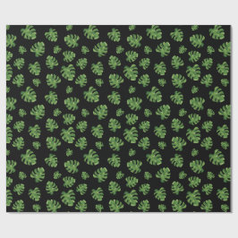 Papel de regalo de hoja de Monstera 76 cm x 1.8 m