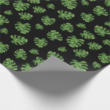 Papel de regalo de hoja de Monstera 76 cm x 1.8 m