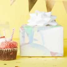 Papel de regalo de hojas botánicas pastel brillant