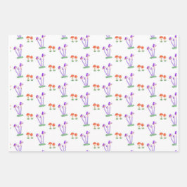 Papel de Regalo de Hongos Dibujados a Mano