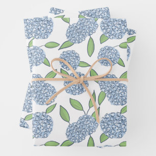 Papel de regalo de Hortensia Feliz 
