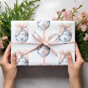 Papel de regalo de huevo de Pascua vintage elegant