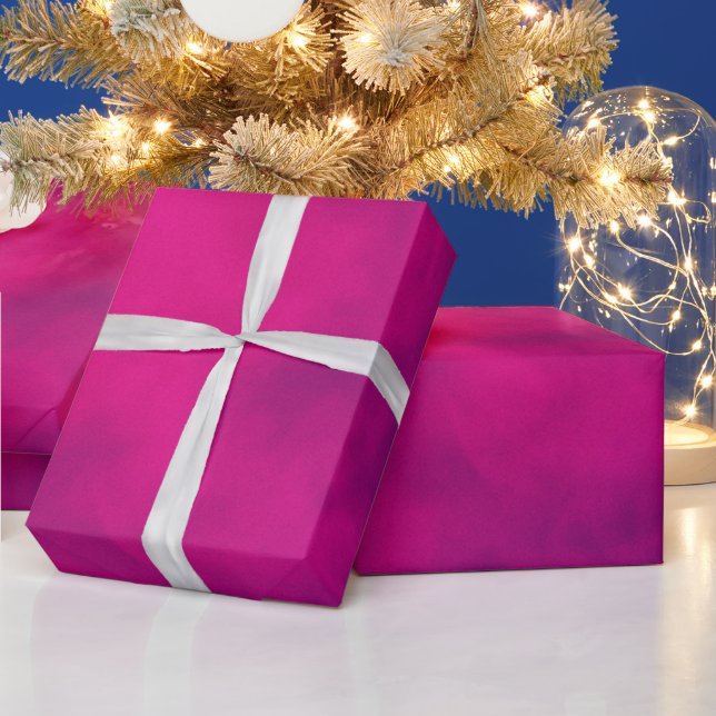 Papel de Regalo de Humo Rosa Neon – Personalizable (Vacaciones)