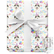 Papel de Regalo de Husky Siberiano