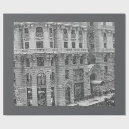 Papel de regalo de invierno del Upper West Side