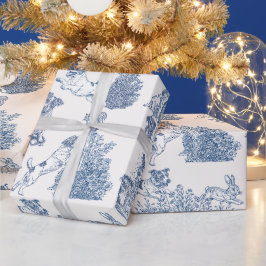 Papel de regalo de Jack Russell con Toile Francesa