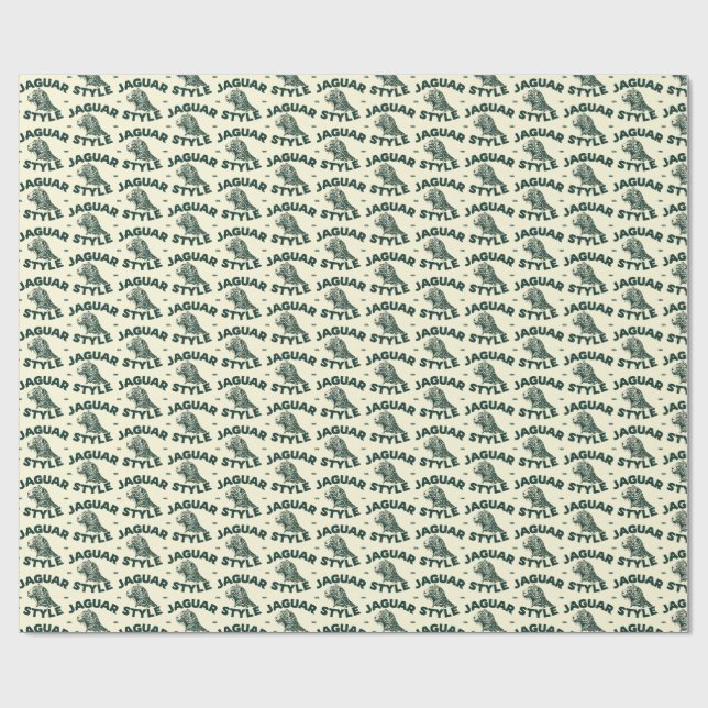 Papel de regalo de jaguar (Superficie plana)