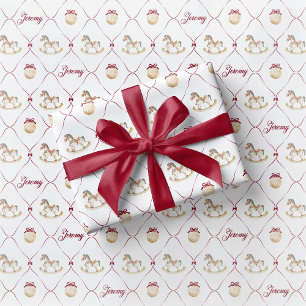 Papel de regalo de juguete para niños Caballo mece