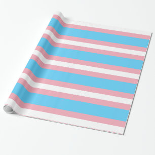 Papel de regalo de la bandera del orgullo transgén