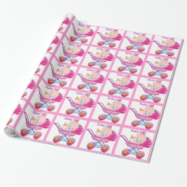 Papel de regalo de la ducha de la niña