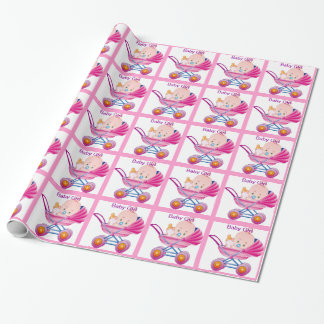 Papel de regalo de la ducha de la niña