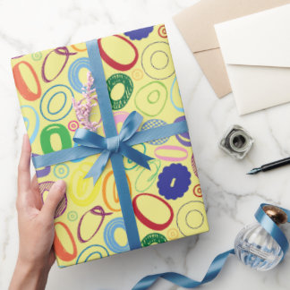 Papel de regalo de la letra del alfabeto O - Amari