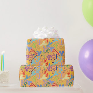 Papel de regalo de la letra del alfabeto Y - Naran