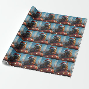 Papel de regalo de la Montaña Rusa del Perro Pasto