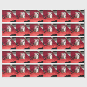 Papel de regalo de la rata del mascota de los