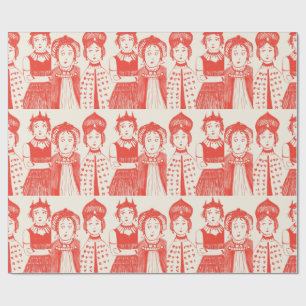 Papel de regalo de la Reina Roja