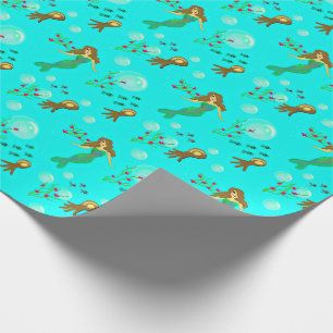 Papel de regalo de la sirena