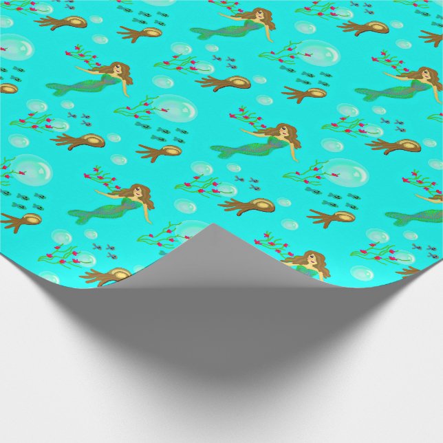 Papel de regalo de la sirena (Esquina)