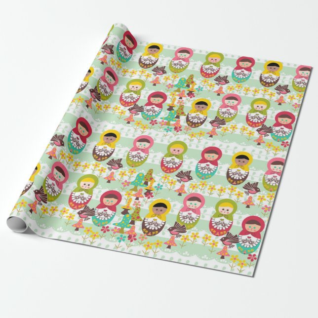 Papel de regalo de la unidad en todo el mundo (Desenrollado)