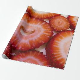 Papel de regalo de las fresas