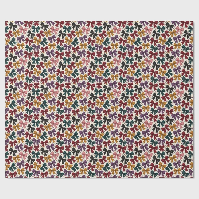 Papel de regalo de lazos de patchwork (Superficie plana)
