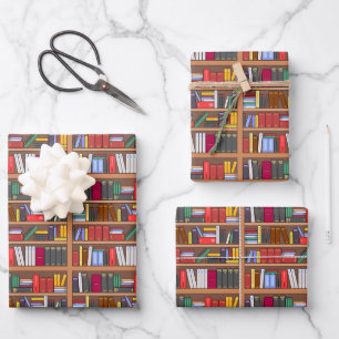 Papel de Regalo de Libros, Papel de Regalo para Le