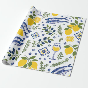 Papel de Regalo de Limón Costero