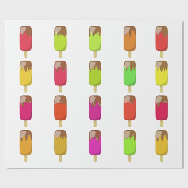 Papel de regalo de Long Cool Summer (Superficie plana)