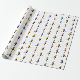 Papel de regalo de loro colorido